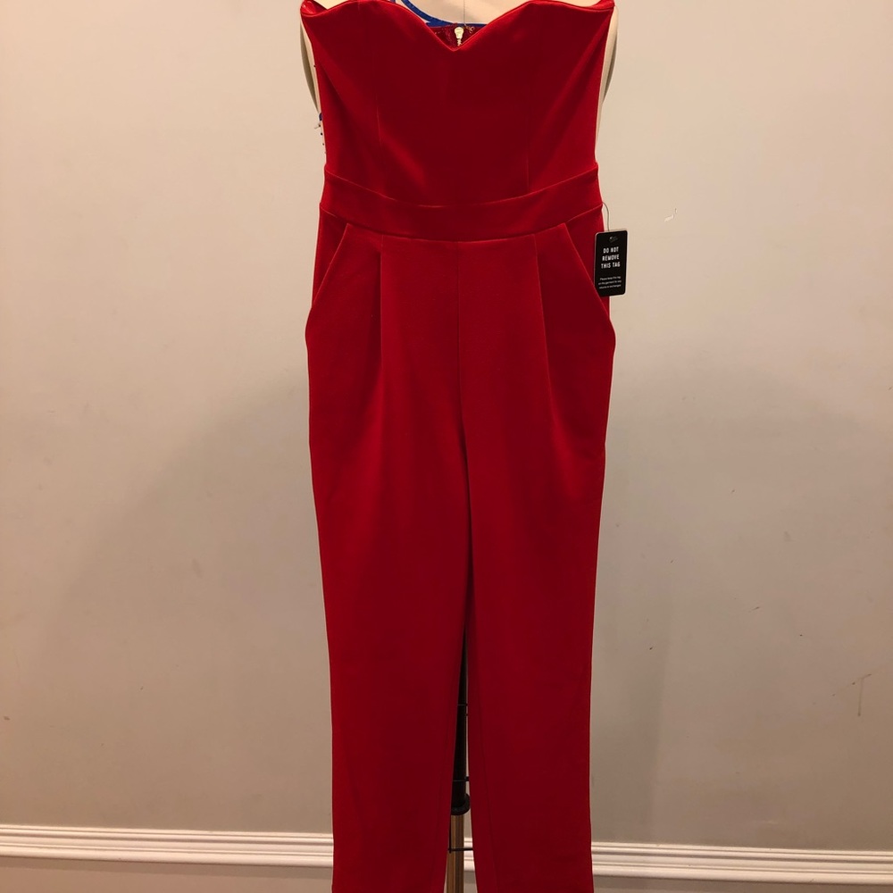 Express shoulder- less long romper
